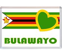 Bulawayo - Love Zimbabwe Flag Towns/Cities - Jumbo Fridge Magnet
