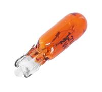 BULB 12V 1.2W T5 W2x4,6D WEDGE : RED - BLUE - ORANGE - TRANSPARENT FOR CAR AUTO MOTO MOTORBIKE MOTORCYCLE LIGHT LAMP DOME NUMBER PLATE LICENSE TURN SIGNAL TAIL STOP INDICATOR DASHBOARD (Orange)