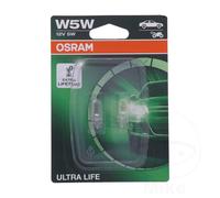 OSRAM ULTRA LIFE, W5W, Double Blister (2 lamps), white