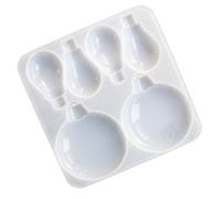 Bulb Christmas Decorations Hanging Pendant Suitable for Handcrafting Holiday Gifts and Home Decors Easy Releasing Resin Mold