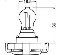 Bulb, direction indicator OSRAM 5200A for AUDI A4 B8 (8K2) 2 2007-2015