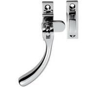 Bulb Ended Casement Window Fastener 98mm Handle 45mm Centres Polished Chrome