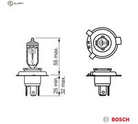 BULB HEADLIGHT 1 987 302 104 FOR LADA 110 TOSCANA NIVA/Closed/Off-Road/Vehicle