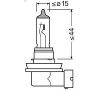 Bulb, high beam headlight OSRAM 64211NL-2HB MG TF 1.6 2002-2009