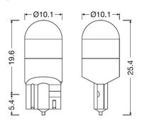 Bulb, interior light OSRAM 2825DWNB-2HFB for BMW 1 (E87) 2 2004-2007