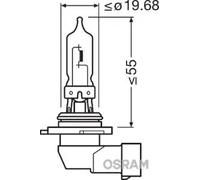OSRAM Night Breaker Laser Bulb HB3 12V/60W - X1, white