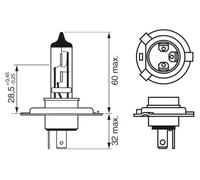 Bosch 12V 60/55W H4 Ultra White - 1987301152