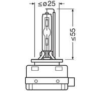 Bulb PK32d-1 D8S 66548CBN OSRAM for CITROËN VW AUDI FORD FORD USA DS SUZUKI KIA