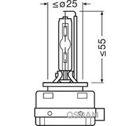 Bulb Pk32d-2 D1S (gas discharge tube) 66140XNB OSRAM
