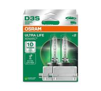 2 x D3S Osram Ultra Life XENON BULB XENARC NEW 66140ULT HID Hard Case ( TWIN)
