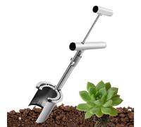 Bulb Planter Lawn and Garden Tool, Stainless Steel Seedling Digging Transplanter, Long Handle Bulb Planter Gadgets Gardening Tools for Tulips, Gladioli, Dahlias