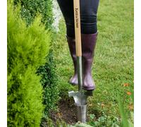 Bulb Planter Long Reach Handle with Foot Grip Stainless Steel Kent & Stowe