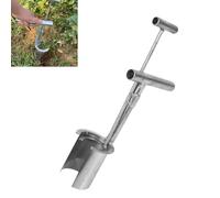 Bulb Planter Tool Long Handle,Garden Barrel Transplanter,2025 Plant and Fruit Tree Seedling Transplanter,Heavy Duty Long Handled Bulb Planter Sod Plugger for Digging Holes to Plant,Transplanting (A)