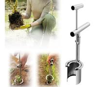 Bulb Planter Tool Long Handle, Plant And Fruit Tree Seedling Transplanter, Stainless Steel Seedling Digging Transplanter - Bulb Planting Accessories For Crocuses, Lilies, Ground Covers, Gladioli