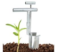 Bulb Planter Tool - Precision Turf Inserter, Rugged Steel Sleeve | Horticultural Depth Gauge, Perennial Bed Divider, Heavy-Duty Soil Puncture Implement, Pro-Grade Seeder Assist, Garden Insertion Aid