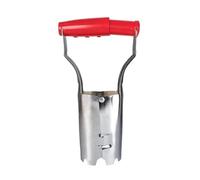 Bulb Planter with Depth Mark for Precise Planting and Transplanting, Durable and Easy-to-Use Tool for Bulbs, Flowers and Seeds (Red)