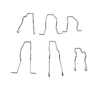 Bulb Retaining Spring Clips for H1 H4 H7 Bulbs 5ZHSFULLKIT Dip Dipped Beam Bulb Hoder Pack of 6 Bulb Retaining Spring Clips