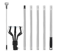 Bulb Retriever - Stainless Steel Auxiliary Tool, Ceiling Fixing Tool, Height Access Kit, Home Lighting Aid | Telescopic Pole System With Stainless Steel For Household Technicians