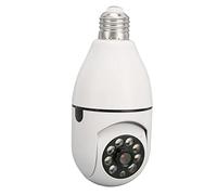 Bulb Security Camera, 1080P Wireless WiFi 360° Surveillance Camera, E27 Light Bulb Socket Camera Light Bulb Camera, Smart Motion Detection Alarm, 2 Way, Remote Access, Night