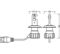Bulb, spotlight OSRAM 64193DWNBSM-2HB for VW KAEFER 1.2 1969-1972