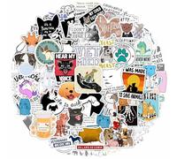 BulbaCraft 100Pcs Funny Veterinary Stickers, Vet Stickers, Vinyl, White, Cartoon, Animal, Indoor, Glass, Plastic, Metal, Decals, Sticker, Veterinarian Gifts, Vet Gifts