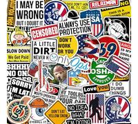 BulbaCraft Funny Hard Hat Stickers for Men - Hardhat Stickers, Tool Box Decals, Toolbox Accessories - Construction, Mechanic Helmet Decals for Adults, Gifts for Women & Men