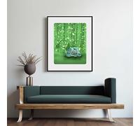 Bulbasaur #001 Pokémon Kanto Abstract Art Print. Fan Art for Living Room, Bedroom, Dining Room, Nursery, Office, Home Decor. Available as A3/A4 Single Print. (Cardstock Matte, A3)