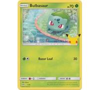 Bulbasaur 1/25 Non-Holo Pokemon Card (McDonalds Collection 2021) + 1x TitanCards® Toploader