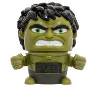 BulbBotz Marvel 2021739 Avengers: Infinity War Hulk Kids Night Light Alarm Clock with Characterised Sound | Green/Black | plastic | 5.5 inches tall | LCD display | boy girl | official