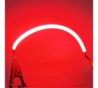 BULBEAWICK 10 Pieces Led Flexible Filament Lamp Parts,Red,Green,Dc 3V Led Diode Accessories for Light Bulbs, DIY Handmade Room Decoration Design 145MM Red