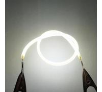 BULBEAWICK 10Pcs 3V White LED COB Flexible Filament 80mm 60mm 300mm 130mm Lamp Parts LED Diode Lighting Strip Decoration 185mm 6500K White Light