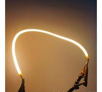 BULBEAWICK 10Pcs 3V White LED COB Flexible Filament 80mm 60mm 300mm 130mm Lamp Parts LED Diode Lighting Strip Decoration 185mm 2200K Warm Yellow