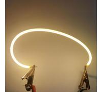 BULBEAWICK 10Pcs 3V White LED COB Flexible Filament 80mm 60mm 300mm 130mm Lamp Parts LED Diode Lighting Strip Decoration 185mm 2700K Warm White