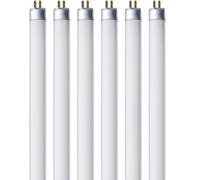 Bulbmaster F8T5 Fluorescent Light Bulbs - F8 T5 8W 4100K Fluorescent 12" Under Cabinet Light Bulbs Cool White 12” Linear T5 380 Lumens - Under The Counter Small Fluorescent Light Bulb - Pack of 6