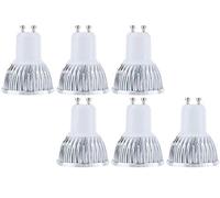 Bulbright 6PACK COB GU10 9W LED Spotlight Bulb, 6000K, 800lm, 60 Degree Beam Angle, 80W Halogen Bulbs Equivalent, LED Spotlight Bulbs (Cool White 6000K)