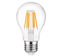 Bulbright Vintage LED Filament Bulb A19-8W, Medium Screw E27 Base, Clear Warm White 2700K, Edison Bulb 70W Equivalent, Dimmable (8 Watts)