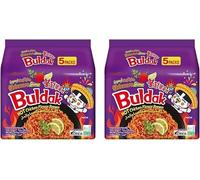 Buldak Habanero Lime Noodles (130 x 5) Gram - Hot Chicken Flavor - Ramen Buldak Spicy Noodles - Ideal Choice for your Evening Snack or Anytime Hunger (Pack of 2)