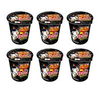 Buldak Ramen Cup Noodles - Korean Hot Chicken Instant Noodles Halal Spicy Original Flavour Multipack - 6 × 70 g Cups (420 g), Buldak Hot Chicken Ramen Noodles