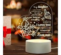 BULEFSEA Daughter Night Light to My Daughter from Dad, Daughter Lamp Gifts for Daughter from Dad, Daughter Birthday, Christmas, Graduation, Thanksgiving Gifts, Father and Daughter Led Lamp