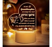 BULEFSEA Granddaughter Gifts from Grandma - Granddaughter Night Light Grandma Gifts for Granddaughter on Birthday, Christmas, Graduation, Thanksgiving - Grandma and Granddaughter Led Lamp