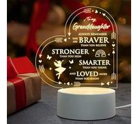 BULEFSEA Granddaughter Gifts from Grandma - Granddaughter Night Light Grandma Gifts for Granddaughter on Birthday, Christmas, Graduation, Thanksgiving - Grandma and Granddaughter Led Lamp