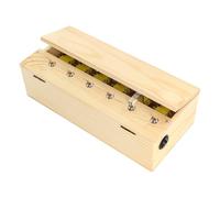 BuleVina Funny Useless Machine Box Toy, Creative Wooden Kit with Attitude Finger, Multiple Switches, Rechargeable That Turns Itself Off, Fun Party Birthday Gift for Adults, Reduce Stress