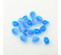 Bulevisiter 100 Pcs Rim Hole for Road and Mountain For Bike Wheels, Lasting ABS Plastic Rim Tape Alternative in Black/Red/Blue, Fits 7.3-9.3 mm Rim Holes to Tube Damage and(Blue)(Road)
