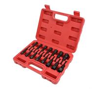 Bulevisiter 15 Pcs Magnetic Nut Driver Set 1/4 Inch to 9/16 Inch and 6 mm to 14 mm Metric with Hex Shank for Driver and Electric Drill