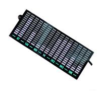 Bulevisiter 15 Segment LED Bar Display Audio Level Indicator for Music Spectrum VU Meter - White, 20Hz-25kHz Range, Type-C Powered, No Wiring Required