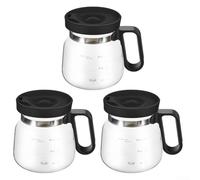 Bulevisiter 16 Oz Heatproof Glass Coffee Mug, with Travel Lid and Straw, Coffee Pot Style Large Capacity Beverage Cup for Hot and Cold Drinks(3)