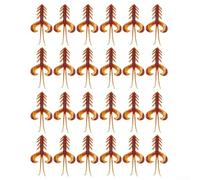 Bulevisiter 24pcs TPR Soft Lures in Bulk, Fishing Boat Box Luya Simulation Bait for Sea Fishing, Dancing Shrimp Attractant Scents Compatible with Various Hooks(Wine red)