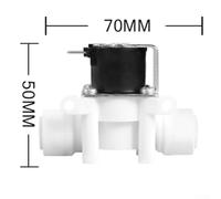 Bulevisiter 24V Water Inlet Solenoid Valve for Pure Water Purifier, 6.4mm/9.5mm Quick Connect, Copper Coil, 100000+ Cycle Life, 3 L/min Flow Rate(3/8 inch)