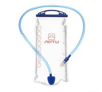 Bulevisiter 2L Wide Mouth Water Bag for Outdoor Hydration - EPPE Environmentally Friendly Material, Leak-Proof Closure with Clip Seal, Fast Flow Silicone Bite Valve with