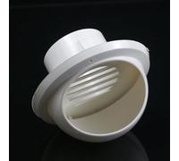 Bulevisiter 2pack Outlet Ceiling Air Vent 75mm110mm160mm Cover Ideal for Ventilation Plus Exhaust Pvc Grille White Weather Protection Ducting Cap(75mm outlets)